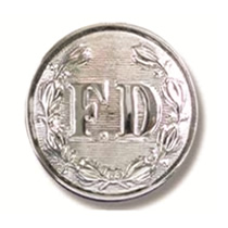 Silver Tunic Button CAFC